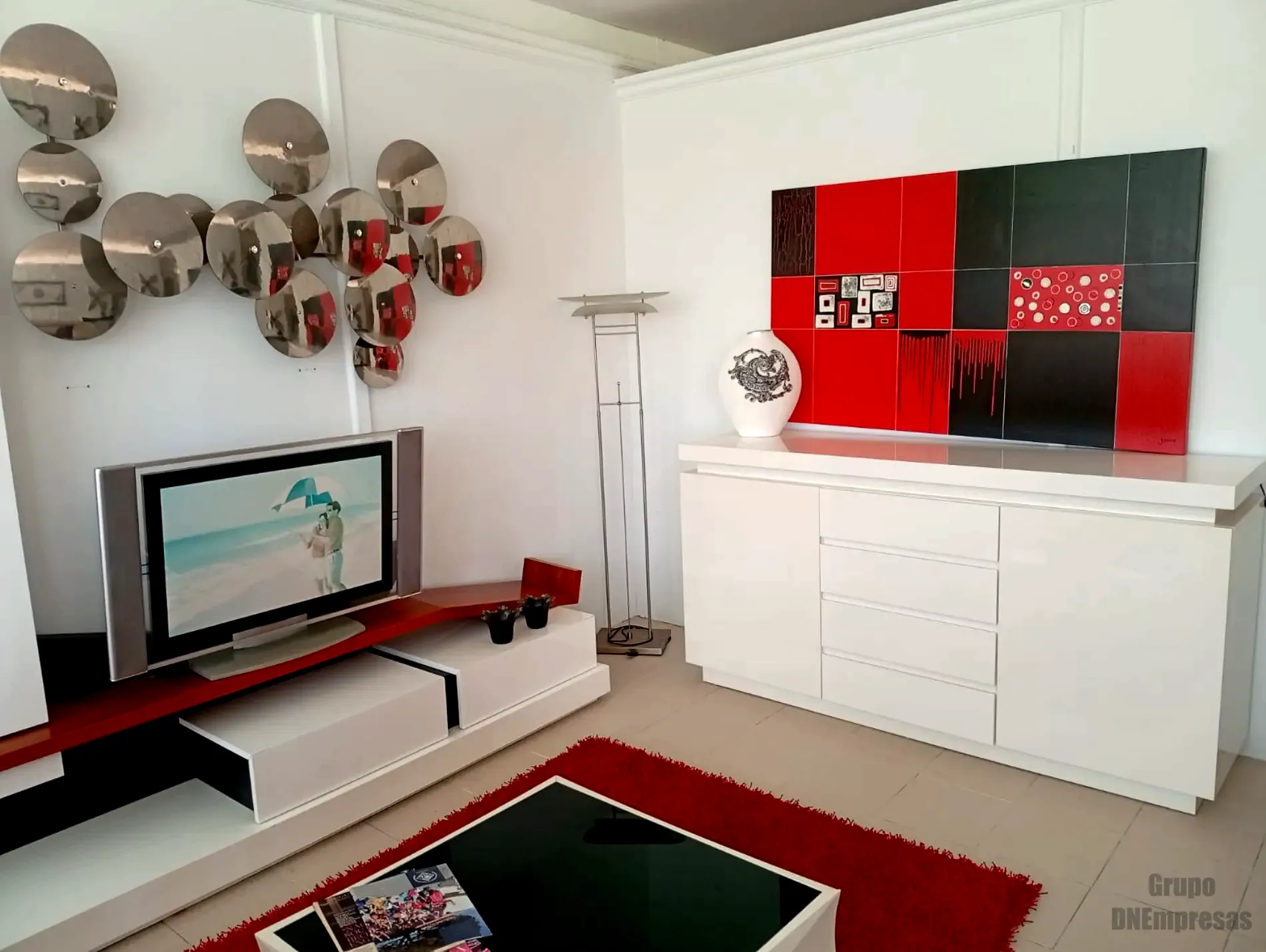 Movelmoda | DNEmpresas Movelmoda móvel de tv e aparador branco