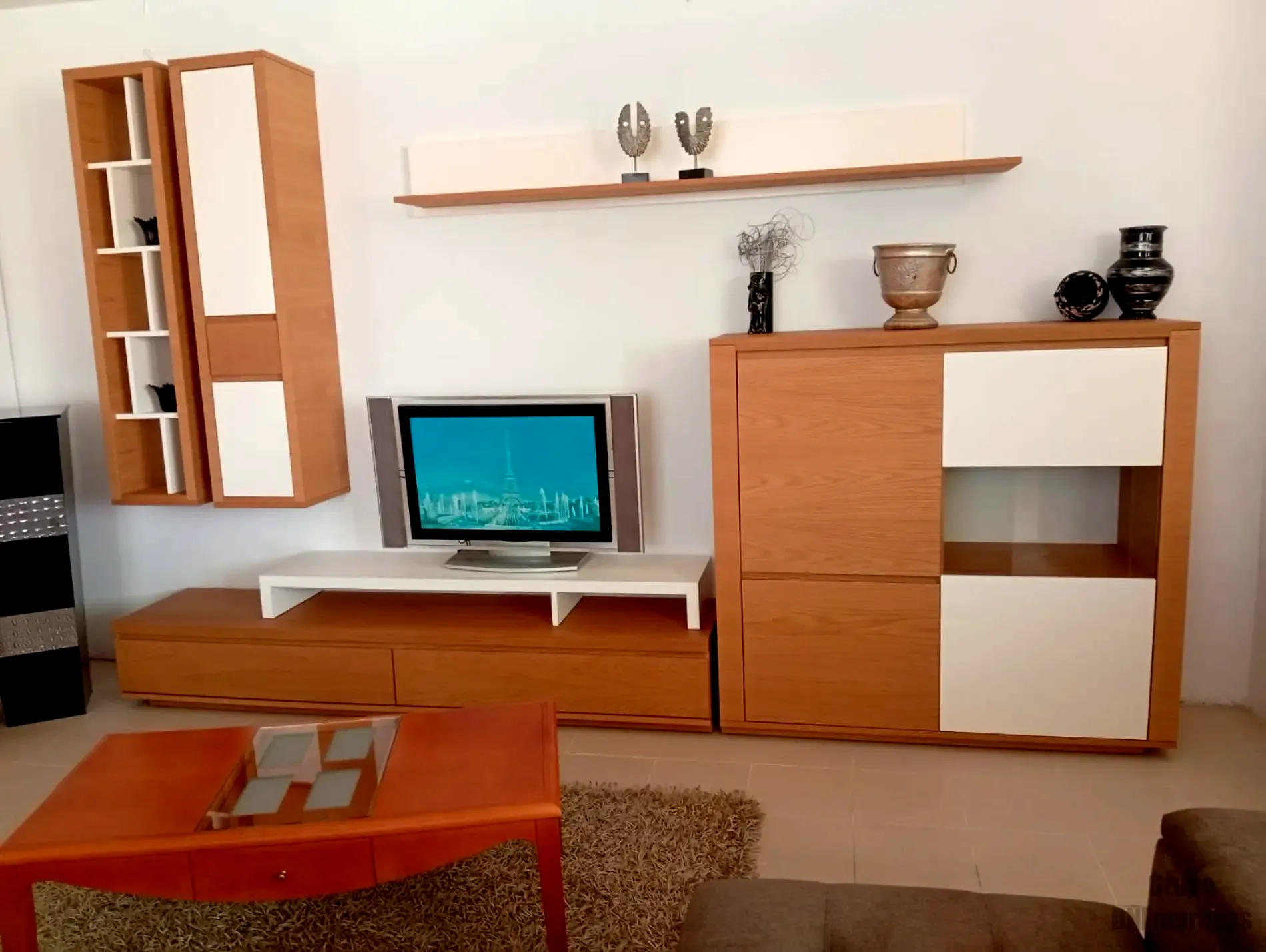 Movelmoda | DNEmpresas Movelmoda móvel de sala com estante suspensa